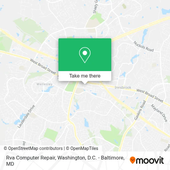 Rva Computer Repair map