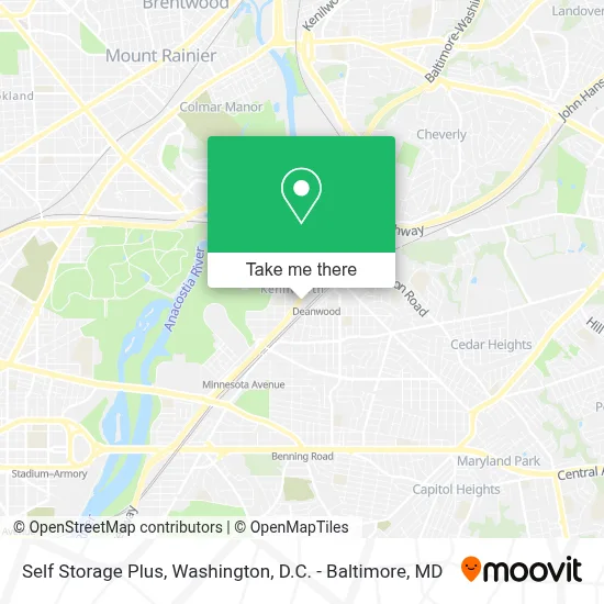 Self Storage Plus map