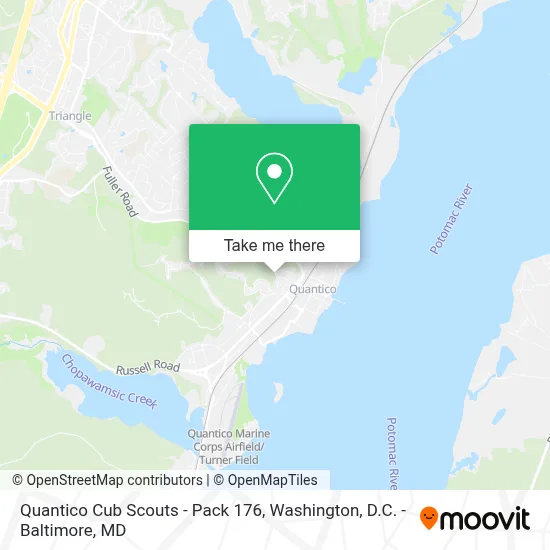 Quantico Cub Scouts - Pack 176 map