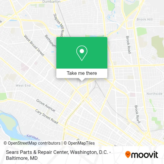 Sears Parts & Repair Center map