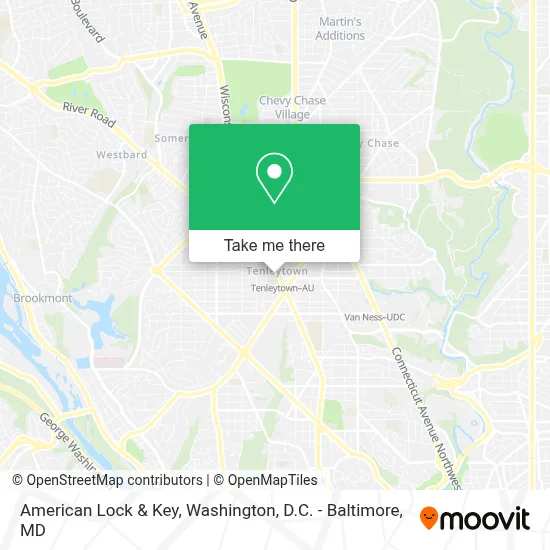 American Lock & Key map