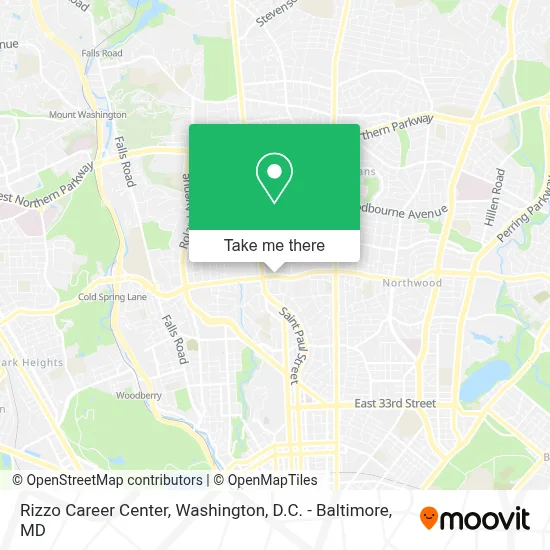 Rizzo Career Center map