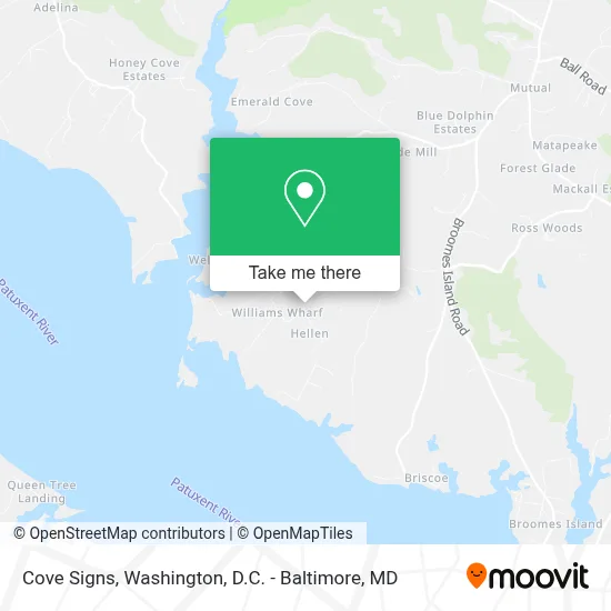 Cove Signs map