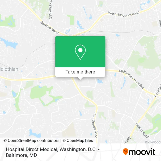 Hospital Direct Medical map