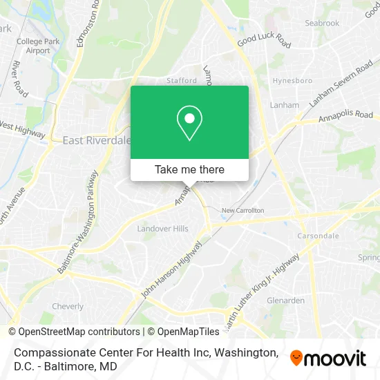 Compassionate Center For Health Inc map