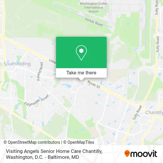 Visiting Angels Senior Home Care Chantilly map