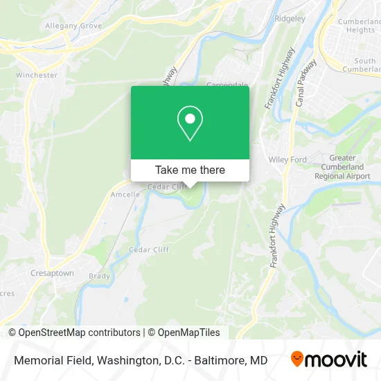 Memorial Field map