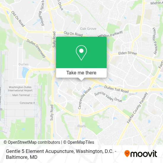 Gentle 5 Element Acupuncture map