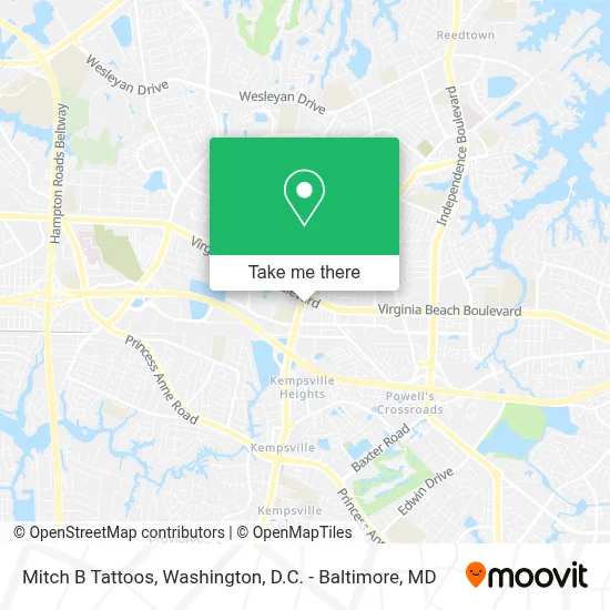 Mitch B Tattoos map