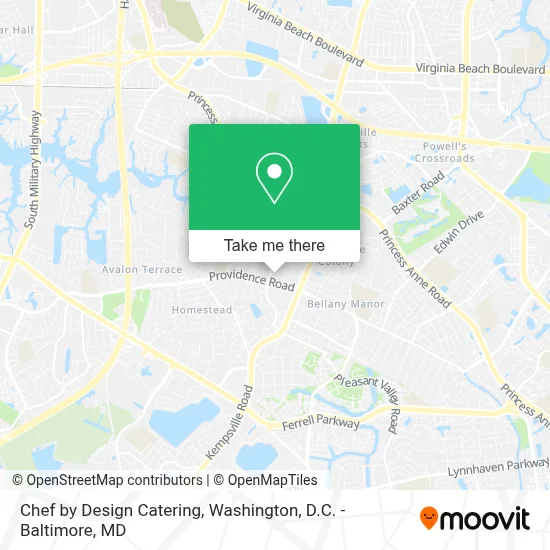 Chef by Design Catering map