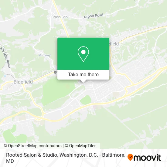 Rooted Salon & Studio map
