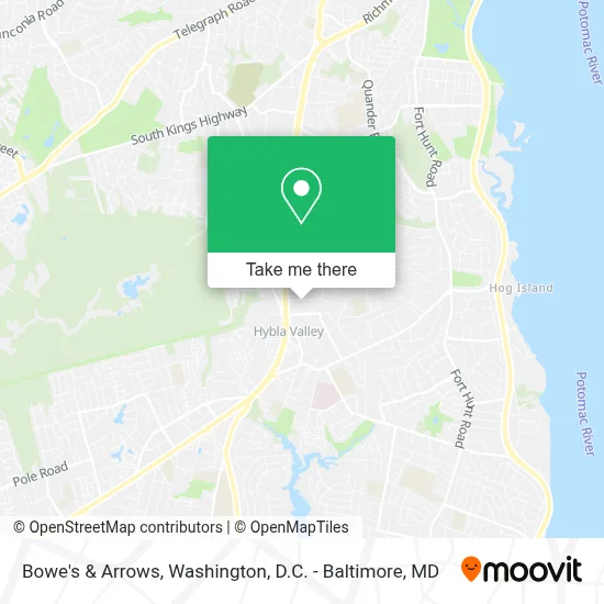 Bowe's & Arrows map