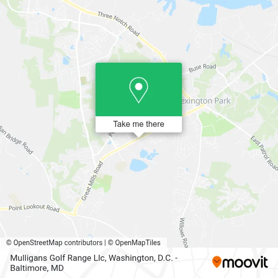 Mulligans Golf Range Llc map