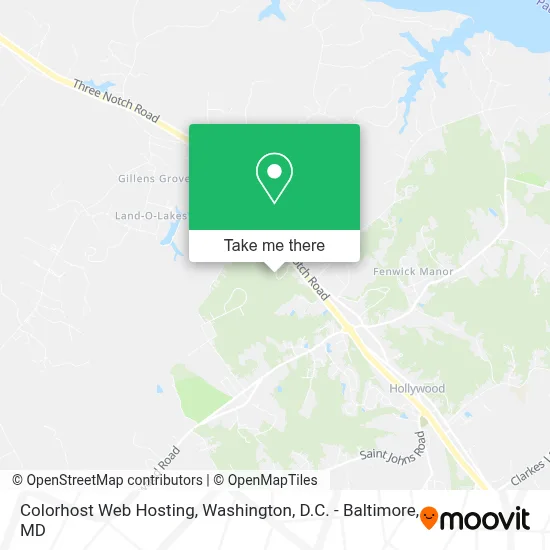 Colorhost Web Hosting map