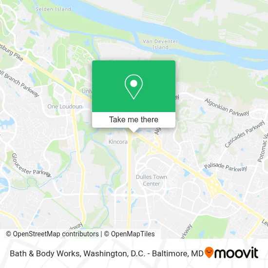 Bath & Body Works map