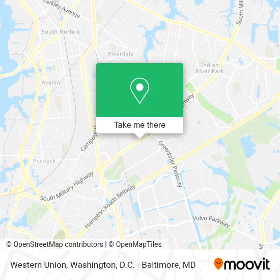 Western Union map
