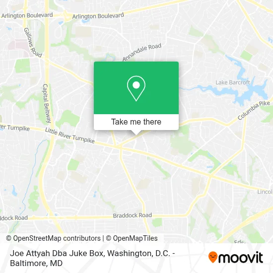 Joe Attyah Dba Juke Box map