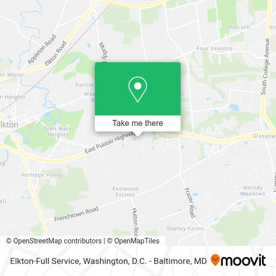 Elkton-Full Service map