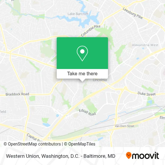 Western Union map