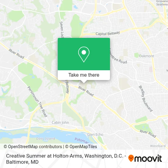 Creative Summer at Holton-Arms map