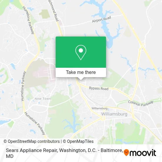 Sears Appliance Repair map