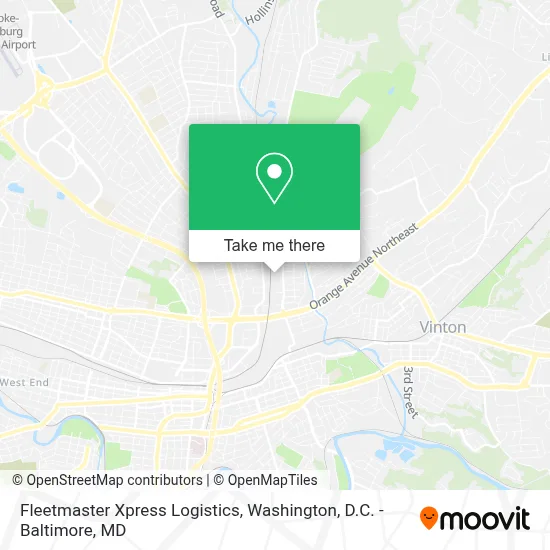 Fleetmaster Xpress Logistics map