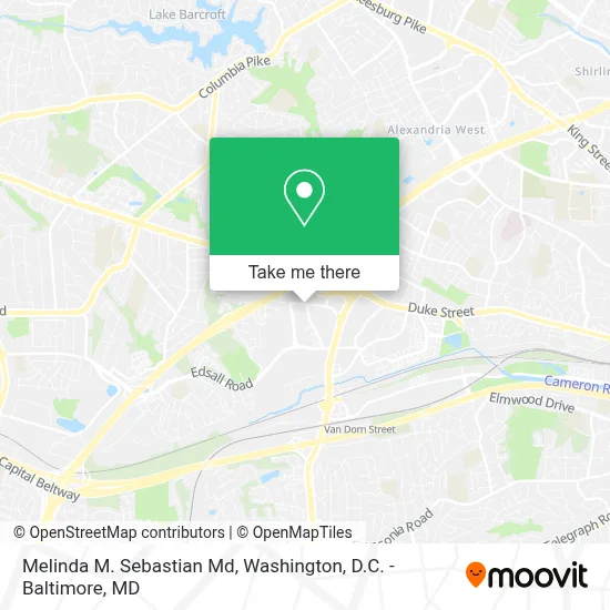 Melinda M. Sebastian Md map