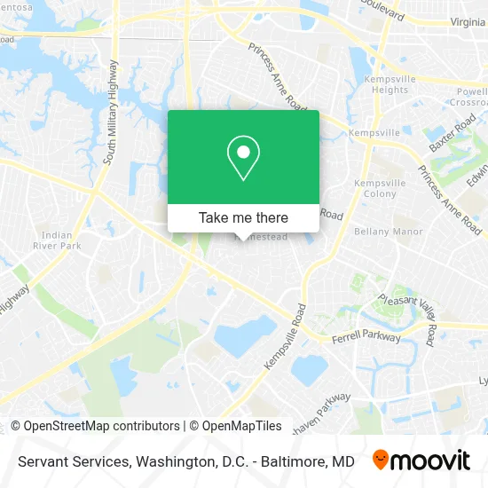 Servant Services map