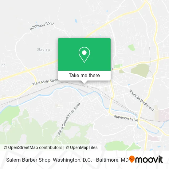 Salem Barber Shop map