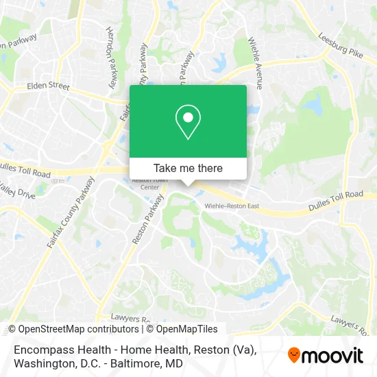Encompass Health - Home Health, Reston (Va) map