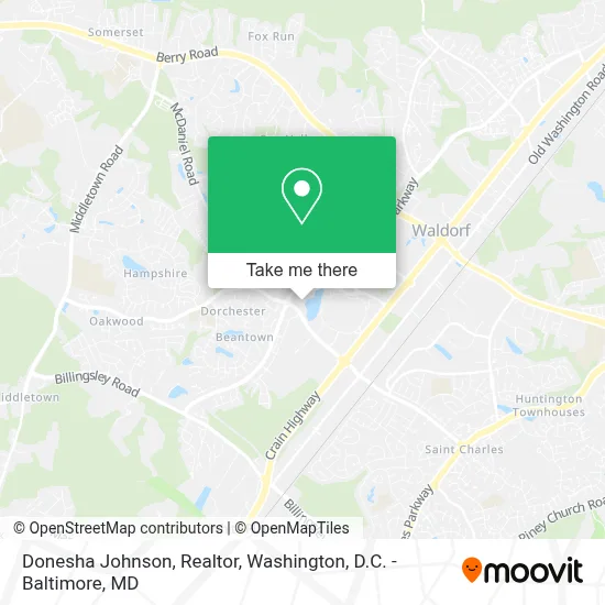 Donesha Johnson, Realtor map