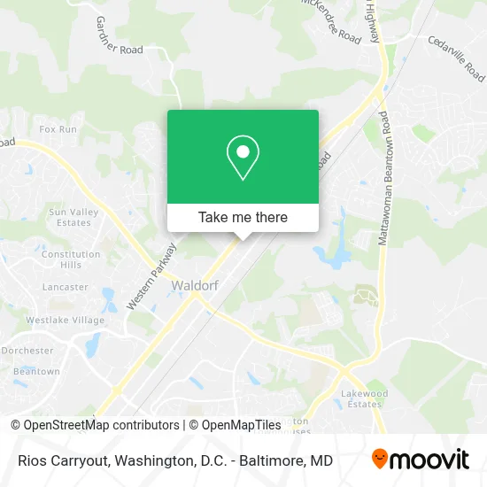 Rios Carryout map