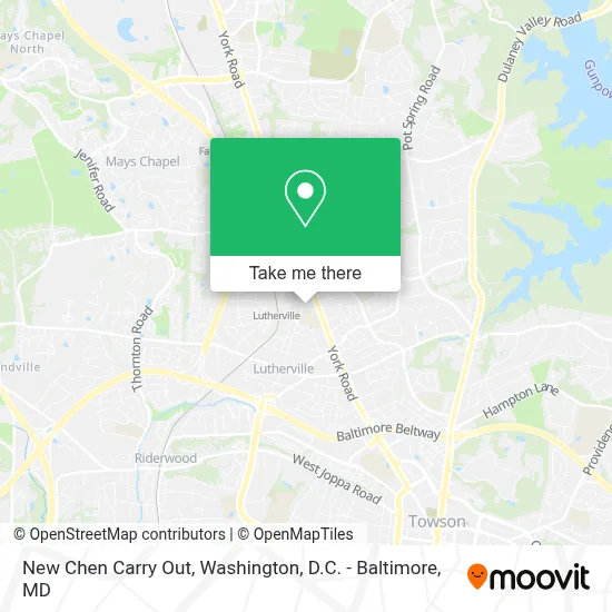 New Chen Carry Out map