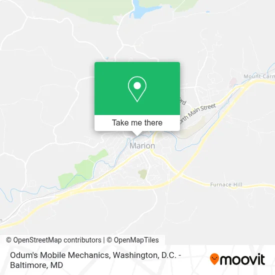 Odum's Mobile Mechanics map