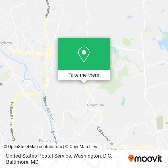 United States Postal Service map