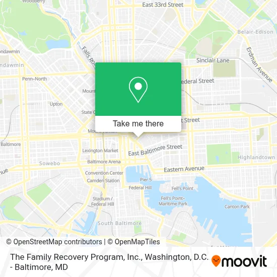 The Family Recovery Program, Inc. map