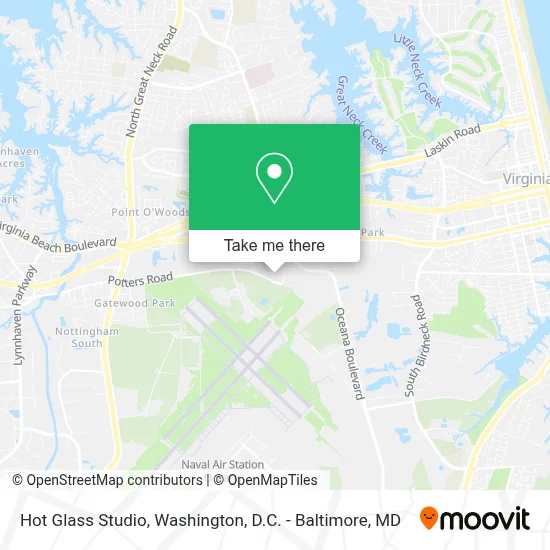 Hot Glass Studio map