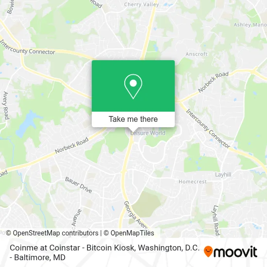 Coinme at Coinstar - Bitcoin Kiosk map