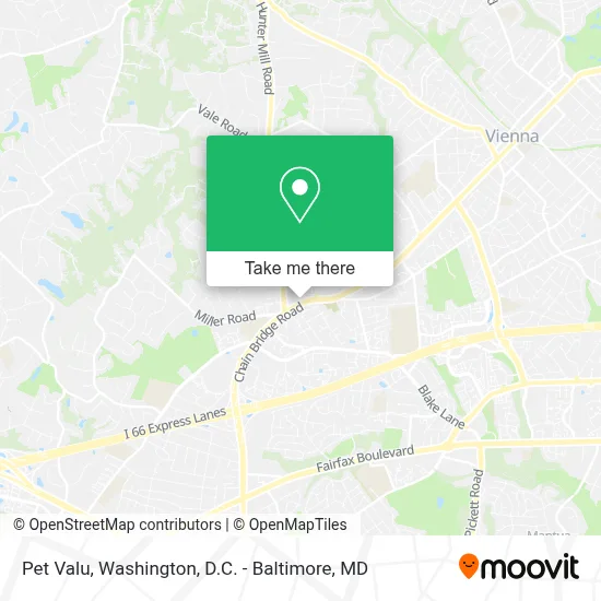 Pet Valu map