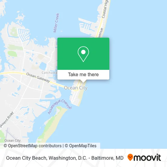 Ocean City Beach map