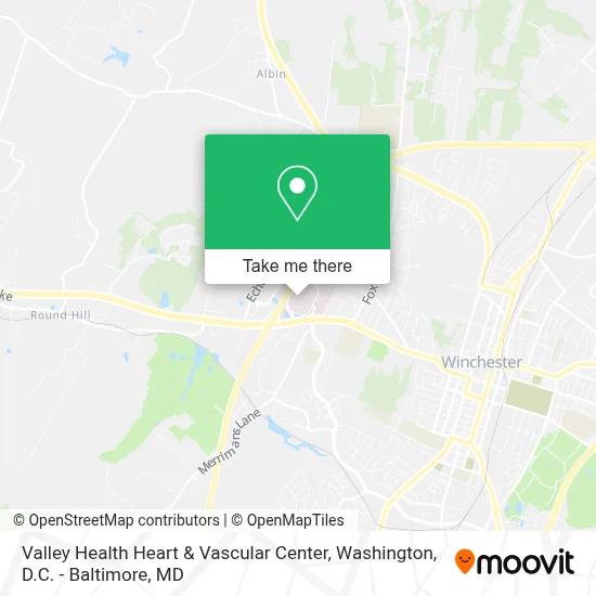 Valley Health Heart & Vascular Center map