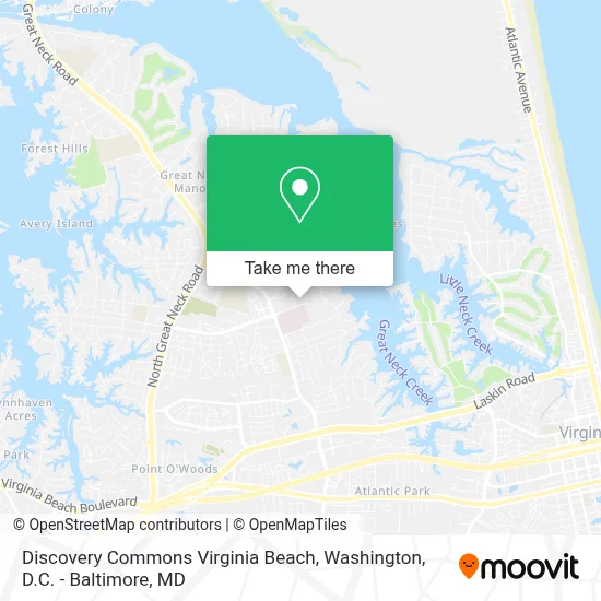 Discovery Commons Virginia Beach map
