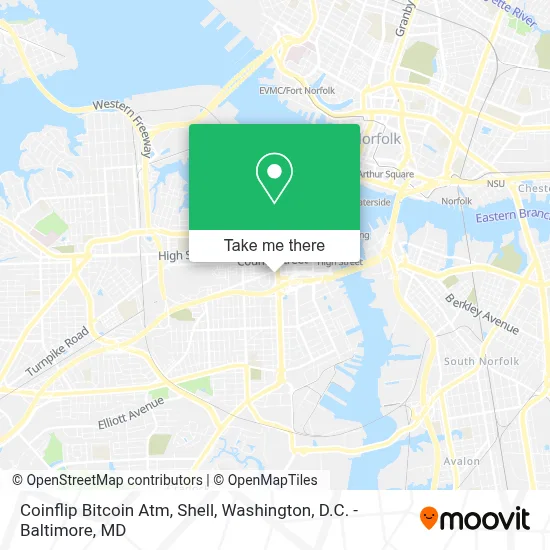 Coinflip Bitcoin Atm, Shell map
