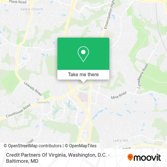 Credit Partners Of Virginia map