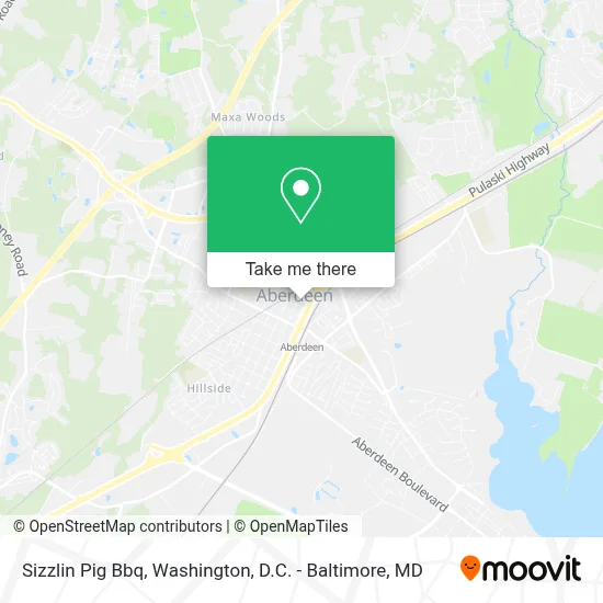 Sizzlin Pig Bbq map