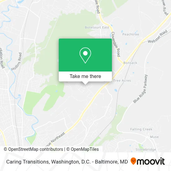 Caring Transitions map
