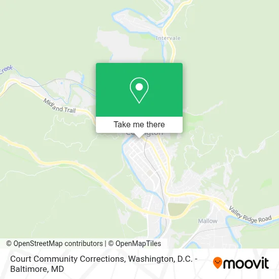 Court Community Corrections map