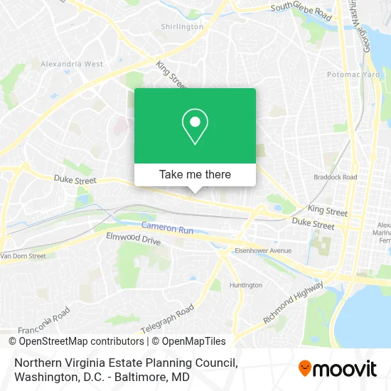 Northern Virginia Estate Planning Council map