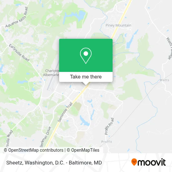 Sheetz map