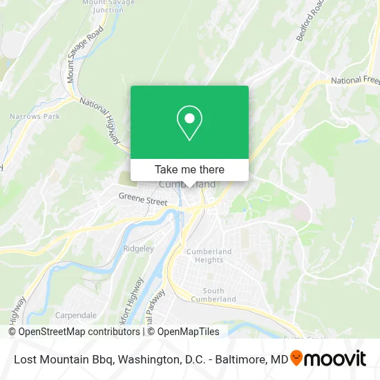 Lost Mountain Bbq map